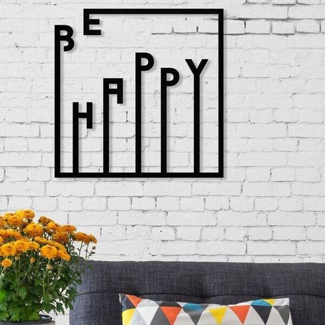 Acrylic Wall Art (Be Happy)