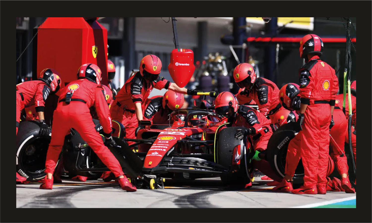 Ferrari Pit Stop Wall Art