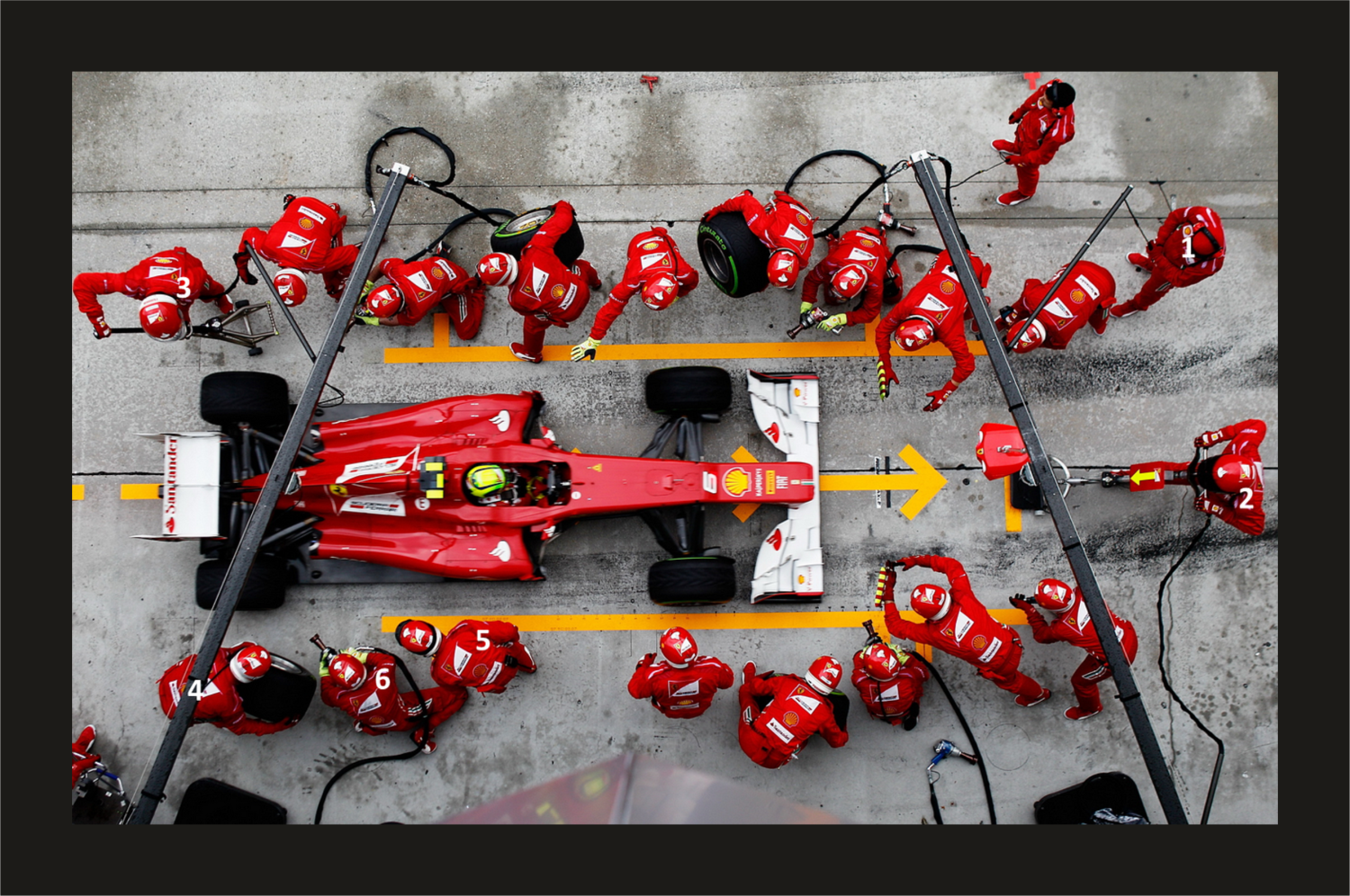 Ferrari Pit Stop Wall Art