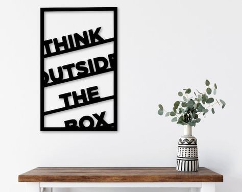 Think Outside the Box Wall Art