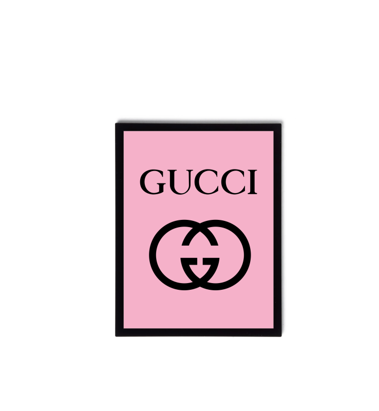 Gucci Pink Wall Art