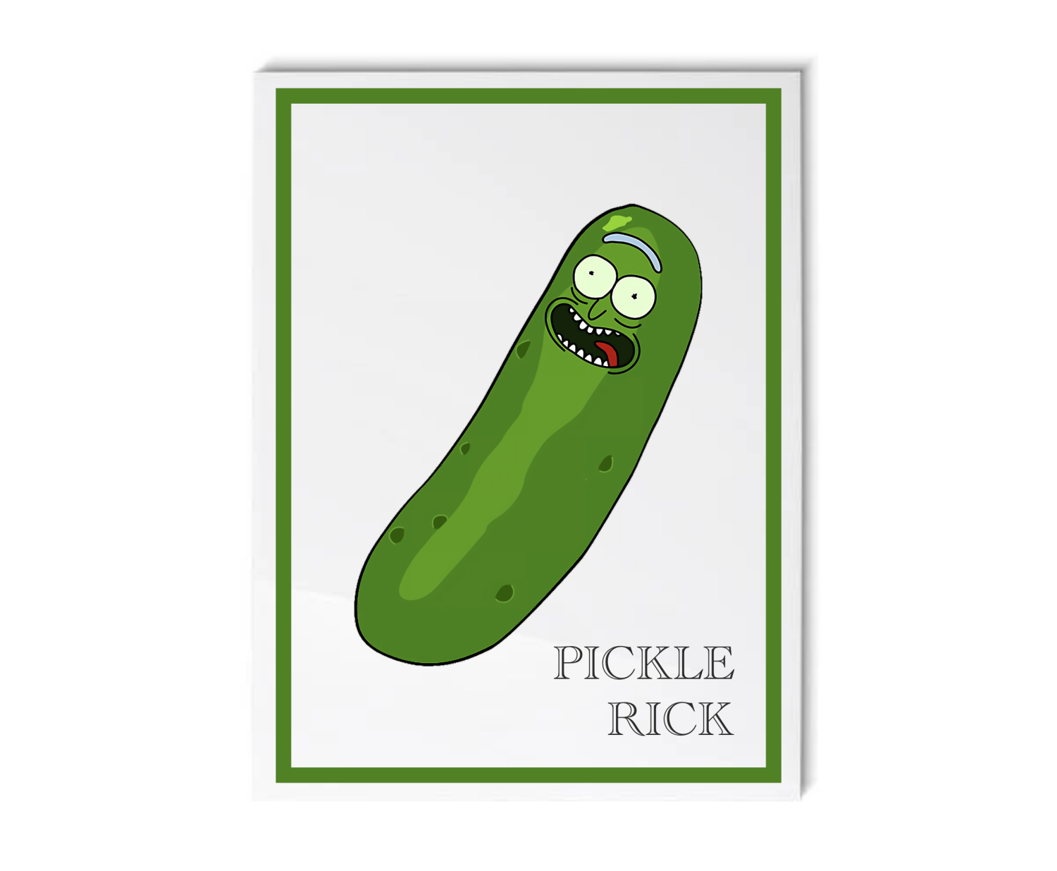 Pickle Rick Wall Art