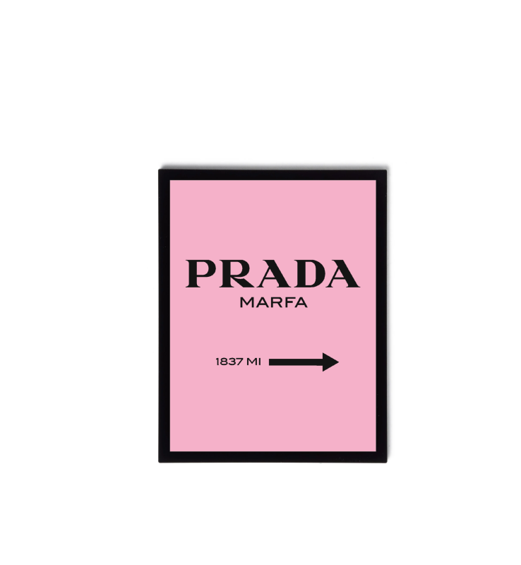 Prada Pink Wall Art